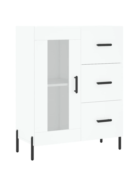 Skříň highboard bílá 69,5 x 34 x 180 cm kompozitní dřevo