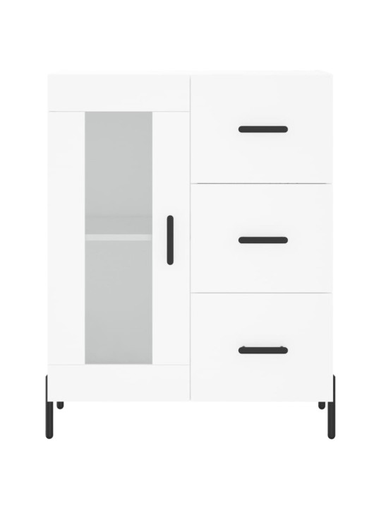 Skříň highboard bílá 69,5 x 34 x 180 cm kompozitní dřevo