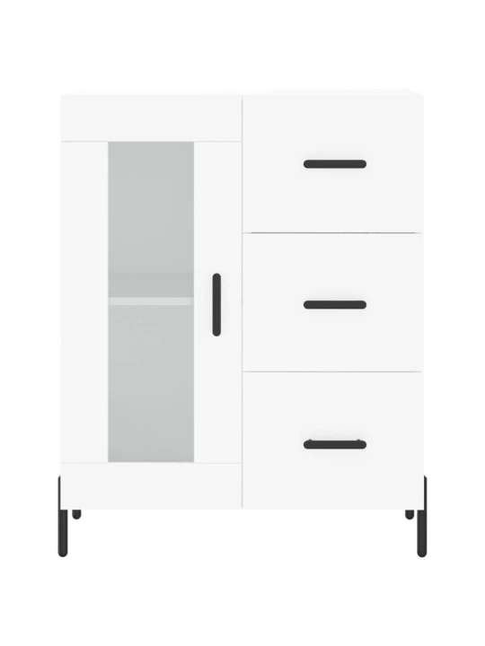 Skříň highboard bílá 69,5 x 34 x 180 cm kompozitní dřevo