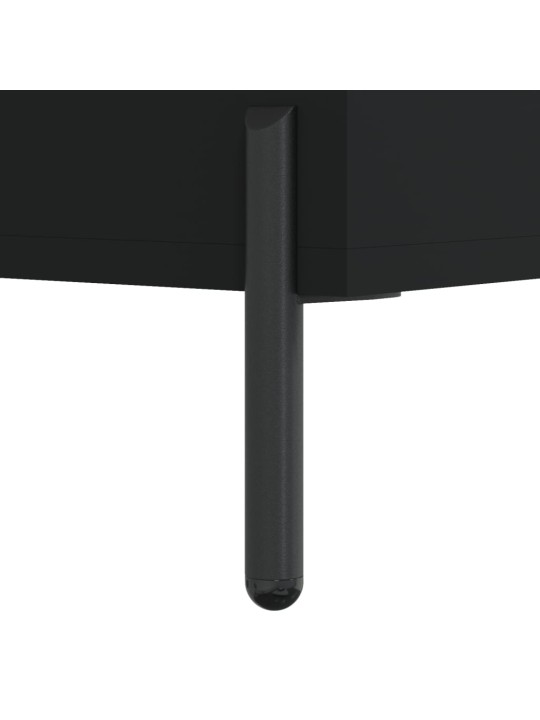 Skříň highboard černá 69,5 x 34 x 180 cm kompozitní dřevo