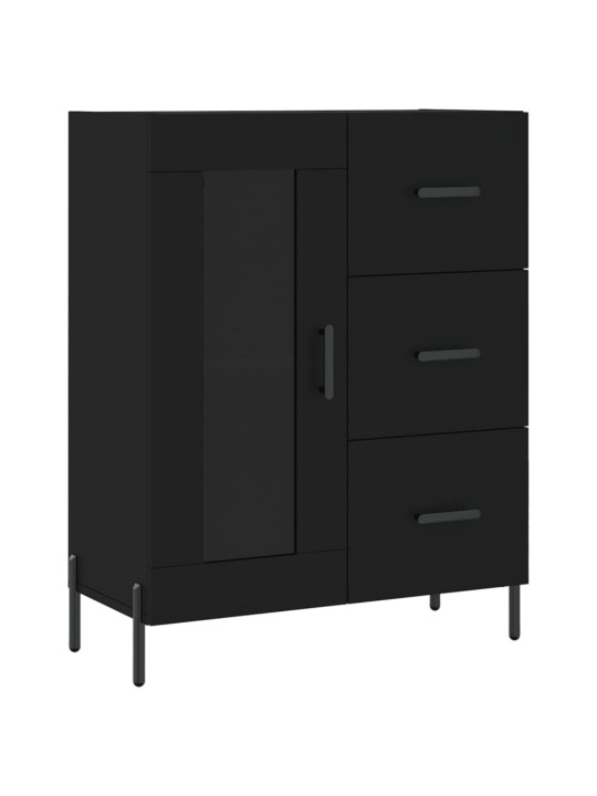 Skříň highboard černá 69,5 x 34 x 180 cm kompozitní dřevo