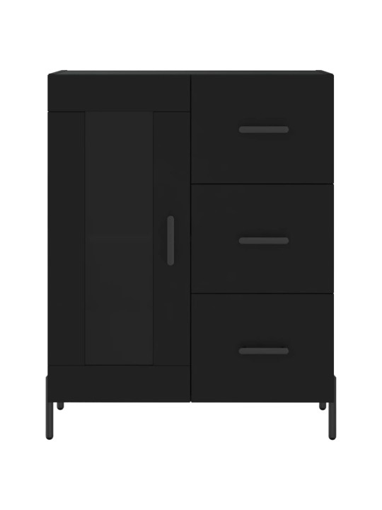 Skříň highboard černá 69,5 x 34 x 180 cm kompozitní dřevo