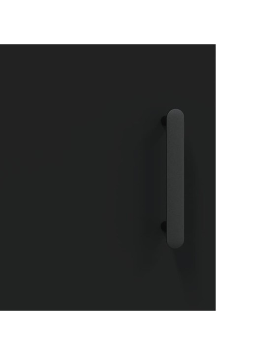 Skříň highboard černá 69,5 x 34 x 180 cm kompozitní dřevo