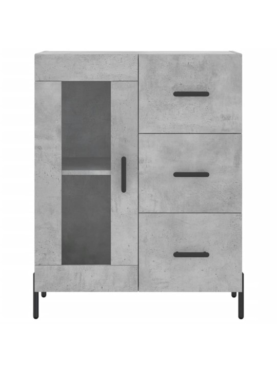 Skříň highboard betonově šedá 69,5x34x180 cm kompozitní dřevo