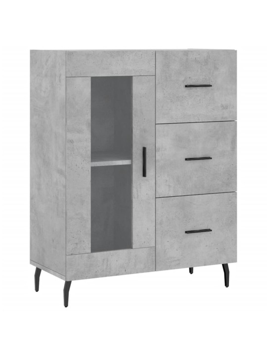Skříň highboard betonově šedá 69,5x34x180 cm kompozitní dřevo