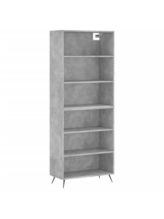 Skříň betonově šedá 69,5 x 32,5 x 180 cm kompozitní dřevo