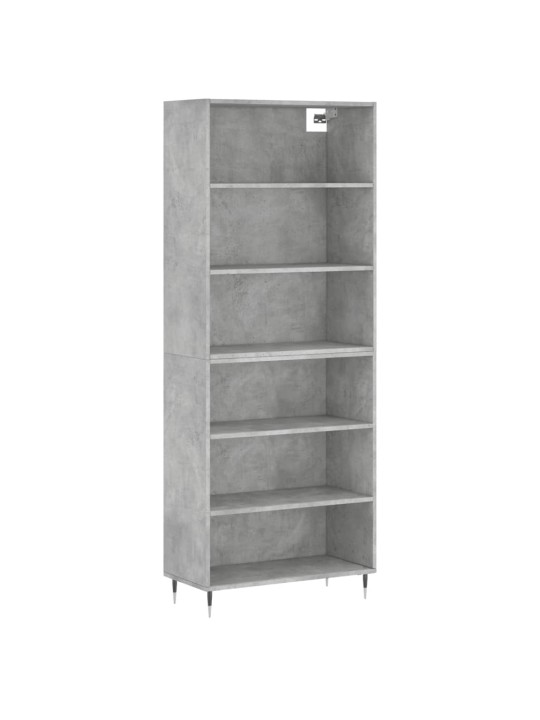 Skříň betonově šedá 69,5 x 32,5 x 180 cm kompozitní dřevo