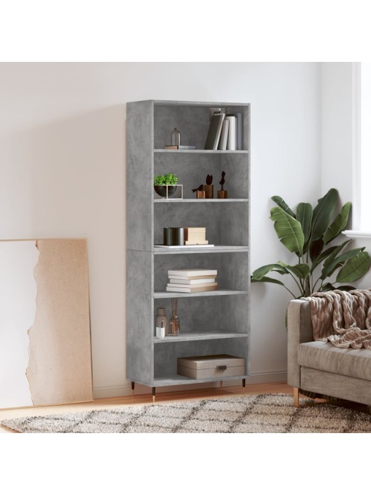 Skříň betonově šedá 69,5 x 32,5 x 180 cm kompozitní dřevo