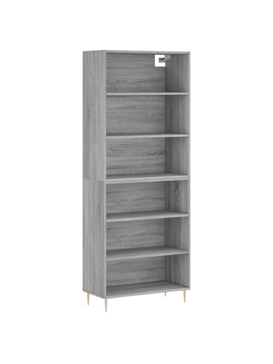 Skříň betonově šedá 69,5 x 32,5 x 180 cm kompozitní dřevo