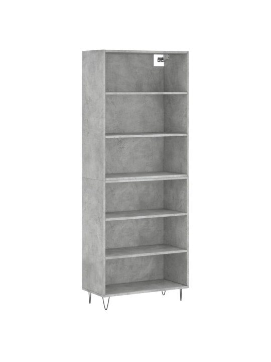 Skříň betonově šedá 69,5 x 32,5 x 180 cm kompozitní dřevo