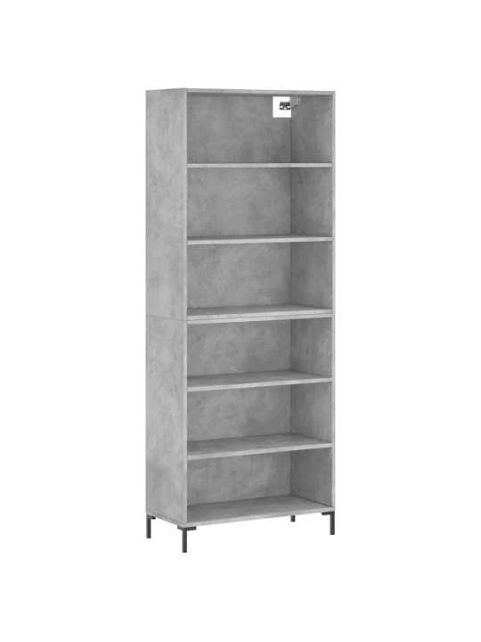 Skříň betonově šedá 69,5 x 32,5 x 180 cm kompozitní dřevo
