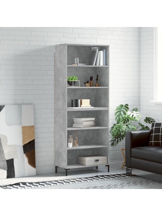 Skříň betonově šedá 69,5 x 32,5 x 180 cm kompozitní dřevo