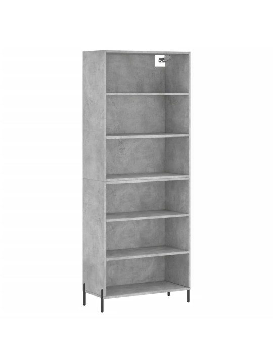 Skříň betonově šedá 69,5 x 32,5 x 180 cm kompozitní dřevo