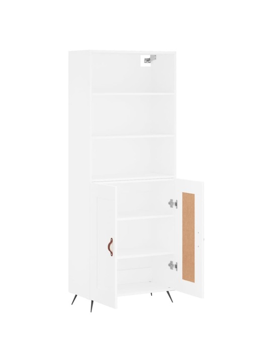 Skříň highboard bílá 69,5 x 34 x 180 cm kompozitní dřevo