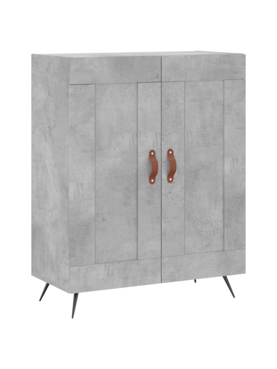 Skříň highboard betonově šedá 69,5x34x180 cm kompozitní dřevo