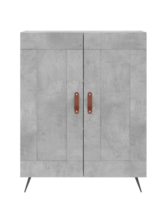 Skříň highboard betonově šedá 69,5x34x180 cm kompozitní dřevo