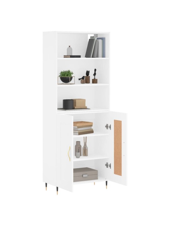 Skříň highboard bílá 69,5 x 34 x 180 cm kompozitní dřevo