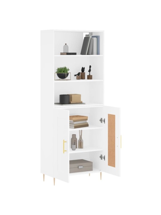 Skříň highboard bílá 69,5 x 34 x 180 cm kompozitní dřevo