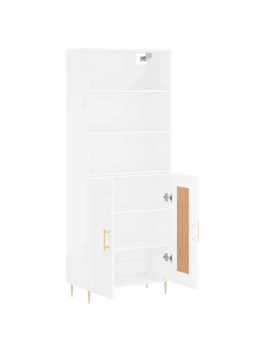 Skříň highboard bílá 69,5 x 34 x 180 cm kompozitní dřevo