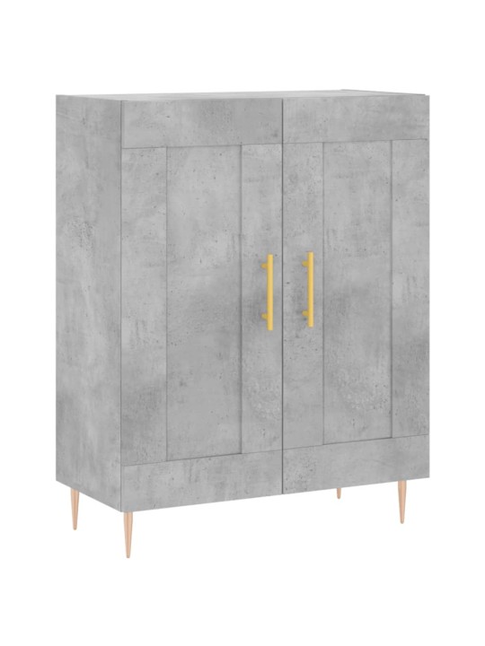 Skříň highboard betonově šedá 69,5x34x180 cm kompozitní dřevo