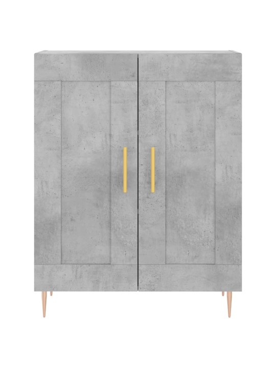 Skříň highboard betonově šedá 69,5x34x180 cm kompozitní dřevo