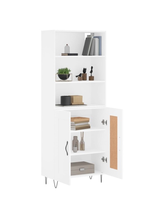 Skříň highboard bílá 69,5 x 34 x 180 cm kompozitní dřevo