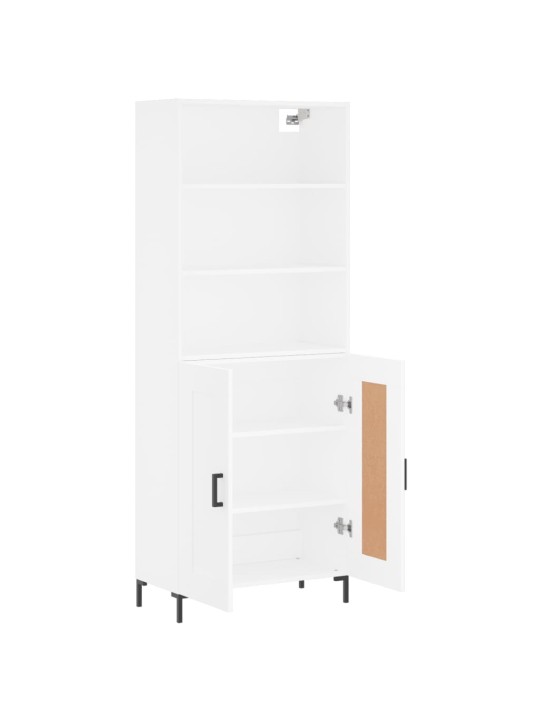 Skříň highboard bílá 69,5 x 34 x 180 cm kompozitní dřevo