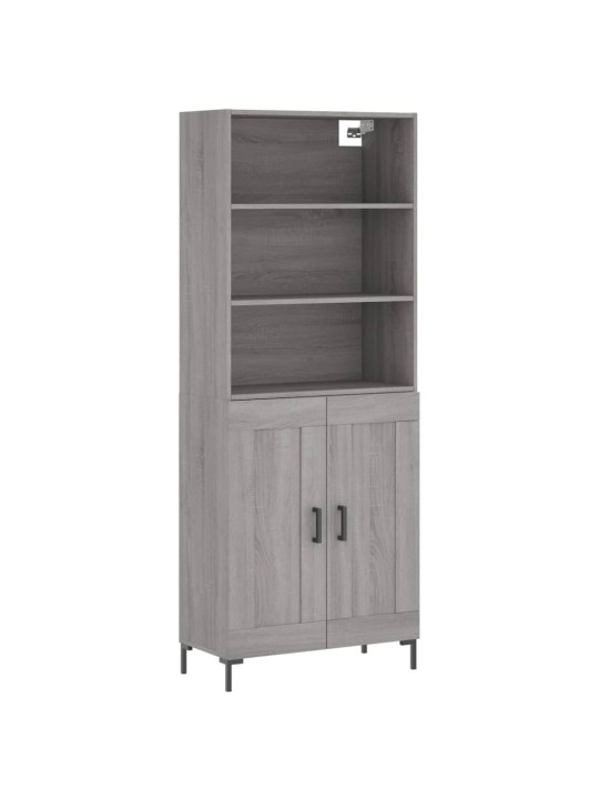 Skříň highboard šedá sonoma 69,5 x 34 x 180 cm kompozitní dřevo