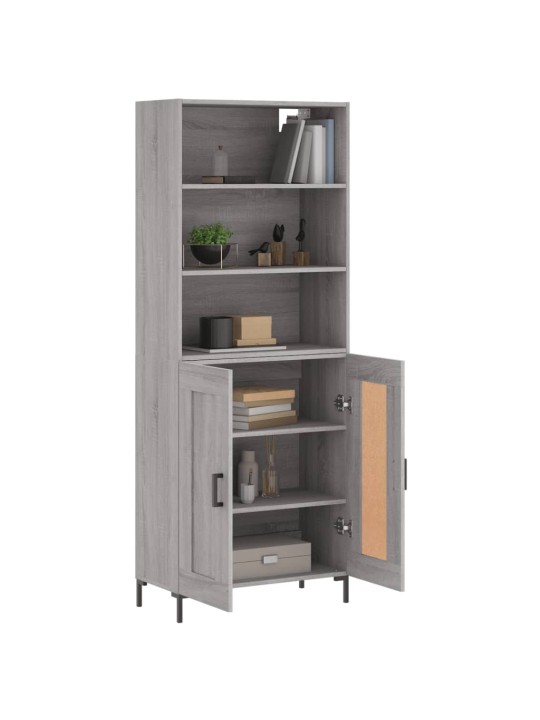 Skříň highboard šedá sonoma 69,5 x 34 x 180 cm kompozitní dřevo