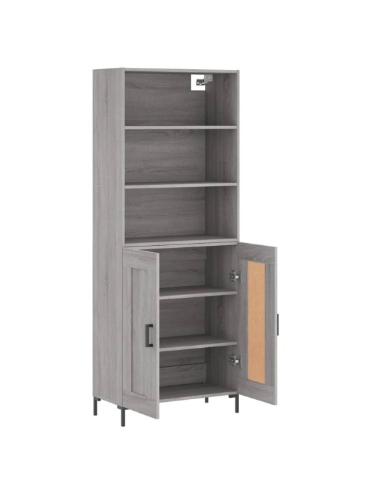 Skříň highboard šedá sonoma 69,5 x 34 x 180 cm kompozitní dřevo