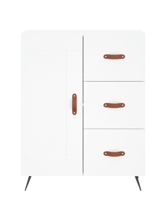 Skříň highboard bílá 69,5 x 34 x 180 cm kompozitní dřevo