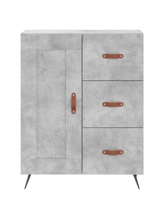 Skříň highboard betonově šedá 69,5x34x180 cm kompozitní dřevo