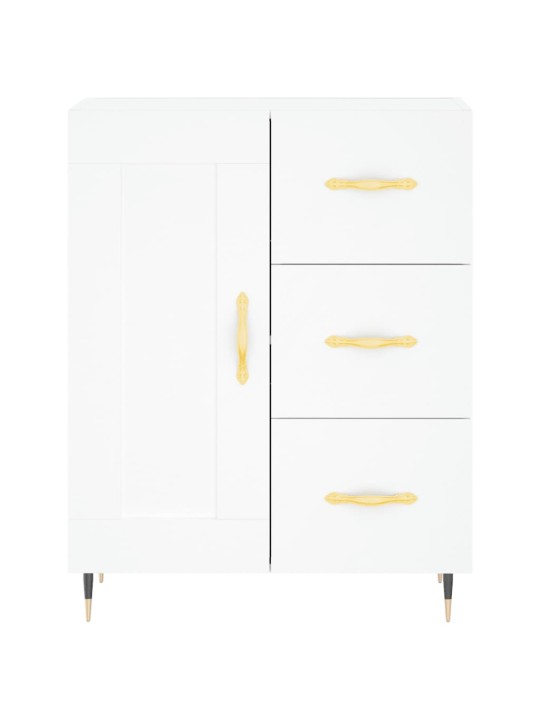 Skříň highboard bílá 69,5 x 34 x 180 cm kompozitní dřevo