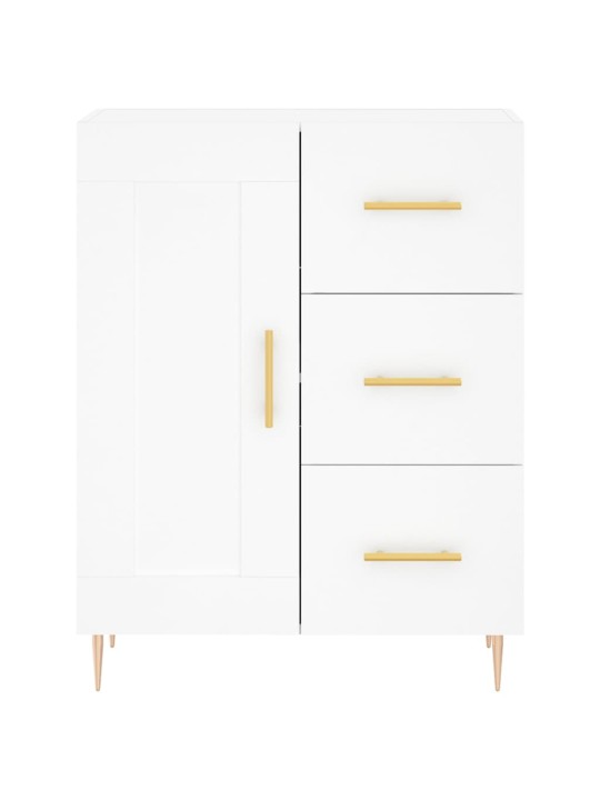 Skříň highboard bílá 69,5 x 34 x 180 cm kompozitní dřevo