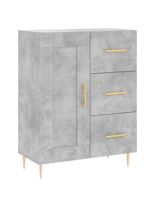 Skříň highboard betonově šedá 69,5x34x180 cm kompozitní dřevo