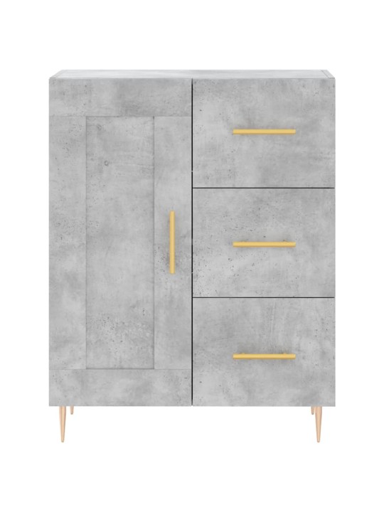 Skříň highboard betonově šedá 69,5x34x180 cm kompozitní dřevo