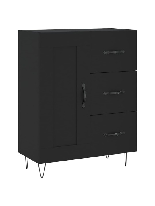 Skříň highboard černá 69,5 x 34 x 180 cm kompozitní dřevo
