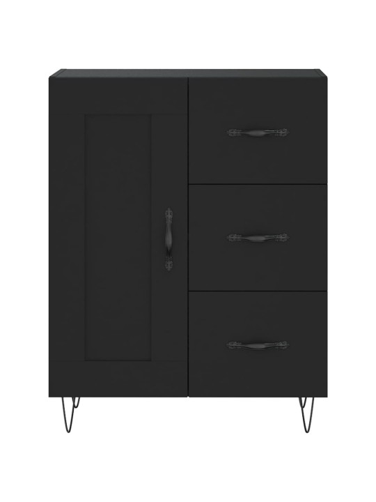 Skříň highboard černá 69,5 x 34 x 180 cm kompozitní dřevo