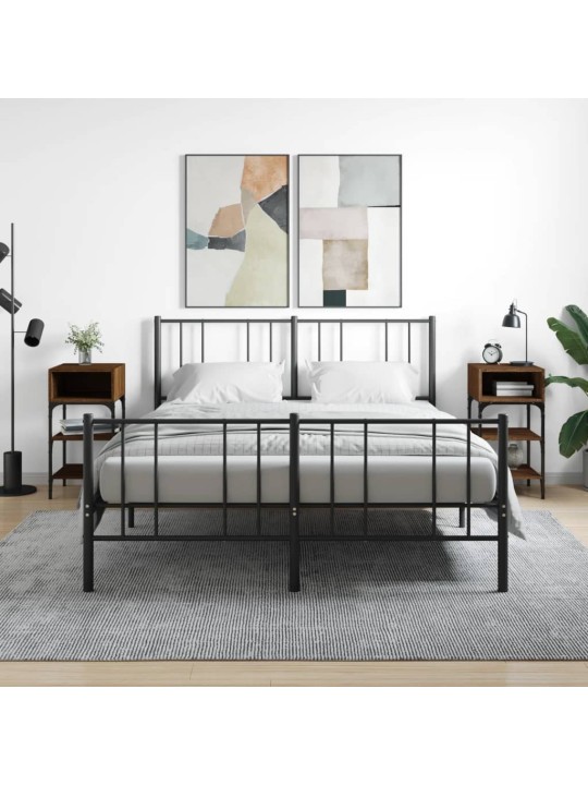 Noční stolky 2 ks hnědý dub 35 x 34,5 x 70 cm kompozitní dřevo