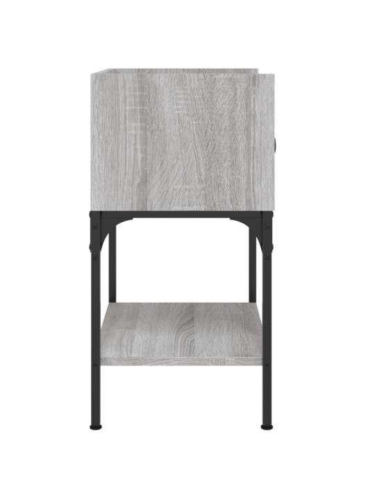 Noční stolky 2 ks šedé sonoma 40,5x31x60 cm kompozitní dřevo
