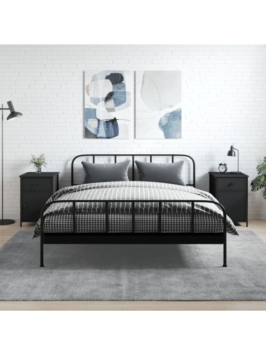 Noční stolky 2 ks černé 40 x 42 x 60 cm kompozitní dřevo