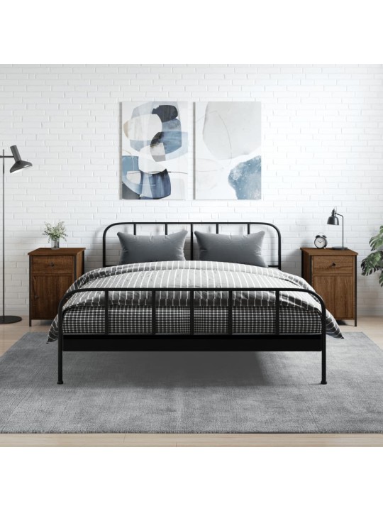 Noční stolky 2 ks hnědý dub 40 x 42 x 60 cm kompozitní dřevo
