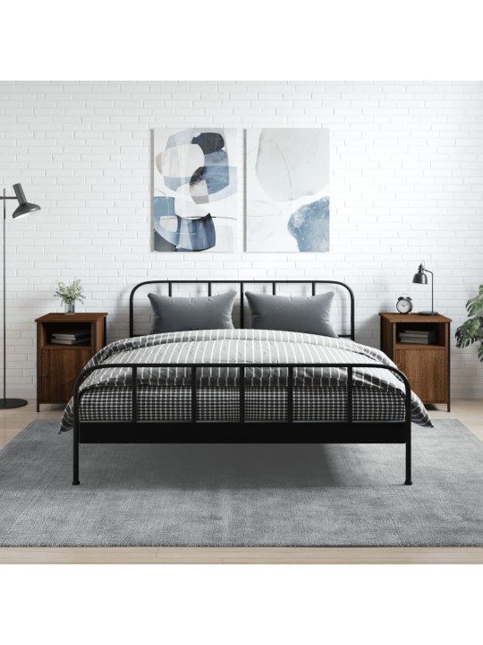 Noční stolky 2 ks hnědý dub 40 x 42 x 60 cm kompozitní dřevo