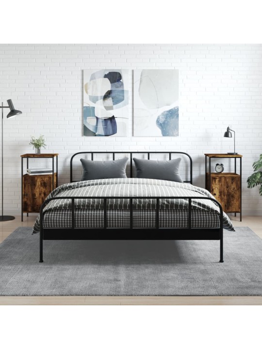 Noční stolky 2 ks kouřový dub 41 x 31 x 80 cm kompozitní dřevo