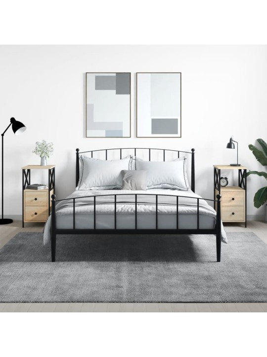 Noční stolky 2 ks dub sonoma 34 x 35,5 x 70 cm kompozitní dřevo