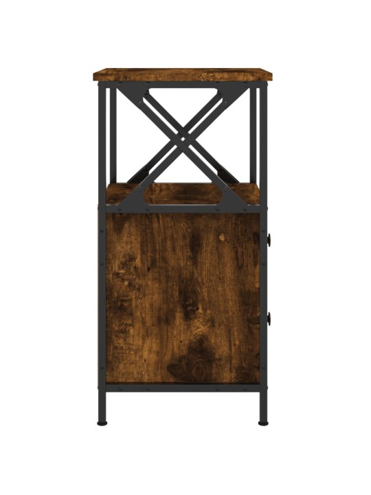Noční stolky 2 ks kouřový dub 34x35,5x70 cm kompozitní dřevo