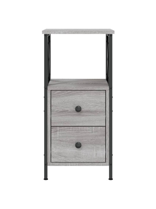 Noční stolky 2 ks šedé sonoma 34x35,5x70 cm kompozitní dřevo