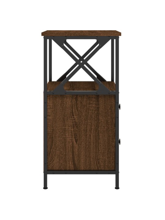 Noční stolky 2 ks hnědý dub 34 x 35,5 x 70 cm kompozitní dřevo