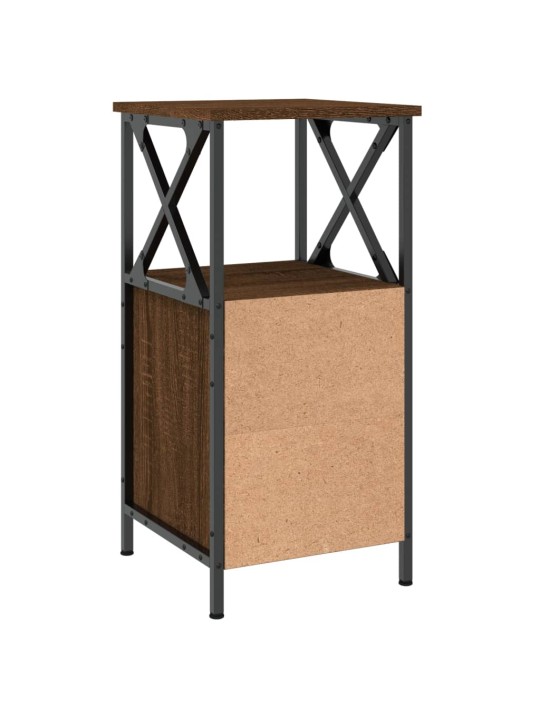 Noční stolky 2 ks hnědý dub 34 x 35,5 x 70 cm kompozitní dřevo
