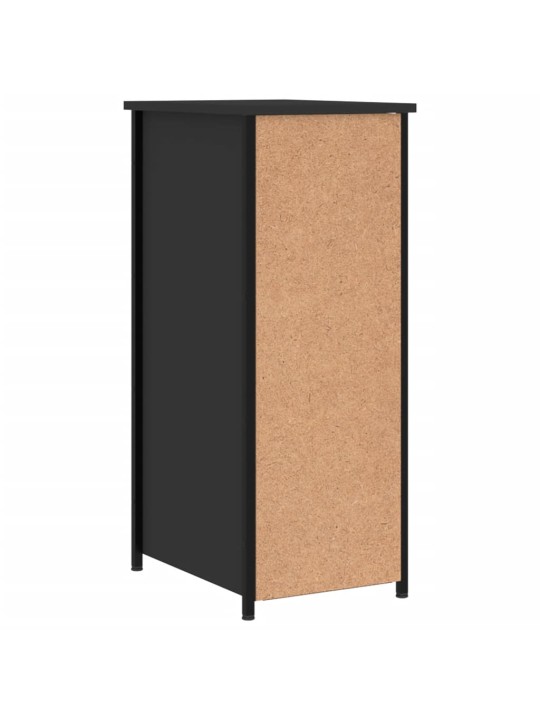 Noční stolky 2 ks černé 32 x 42 x 80 cm kompozitní dřevo